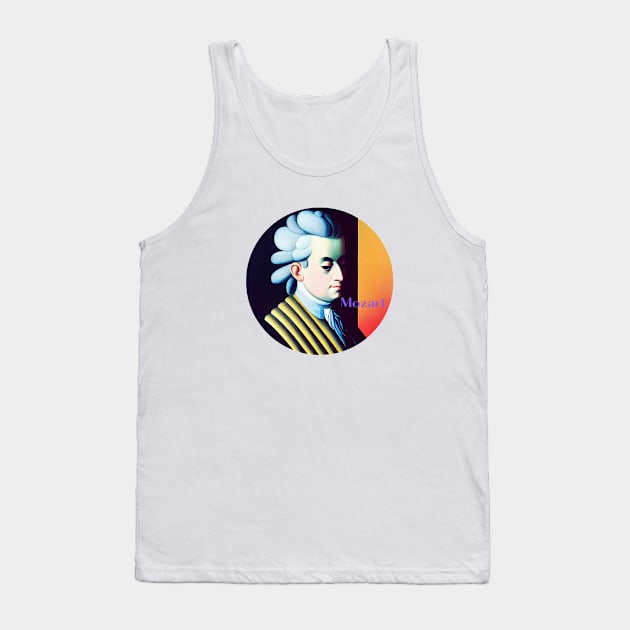 Wolfgang Amadeus Mozart Tank Top by Cryptilian